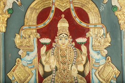 Lot 323 - THE HINDU GODDESS OF WEALTH, LAKSHMI, BATHED BY TWO ELEPHANTS