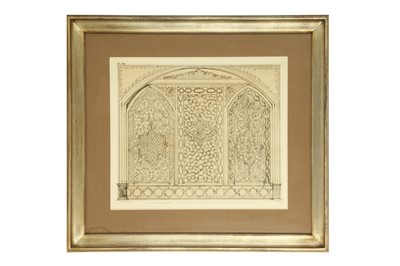 Lot 250 - A LITHOGRAPHED PLATE FROM 'ART AND INDUSTRY': THE GLASS MOSAIC OF THE CHEHEL SOTUN PALACE IN ISFAHAN