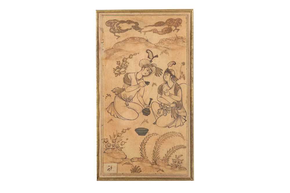 Lot 183 - A SAFAVID-REVIVAL DRAWING