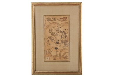 Lot 183 - A SAFAVID-REVIVAL DRAWING