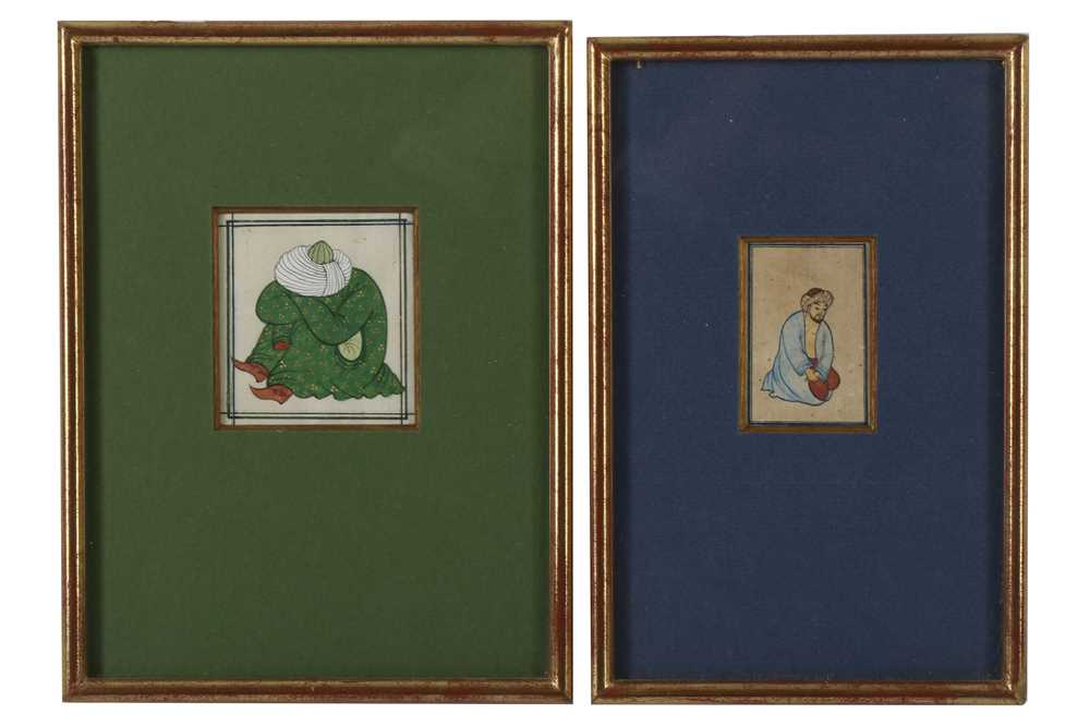 Lot 708 - TWO SAFAVID-REVIVAL MINIATURE PAINTINGS