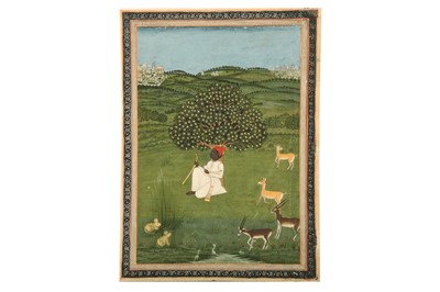 Lot 360 - AN AFRICAN COURTIER RESTING UNDER A TREE