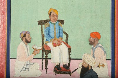 Lot 359 - PRINCE BHUPAL SINGH (R. 1930 - 1955) AND HIS TEACHERS