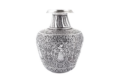 Lot 194 - An early to mid-20th century Anglo-Indian unmarked silver betel spittoon, Delhi circa 1930-50