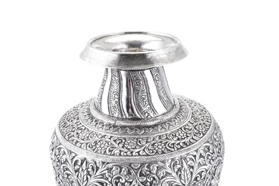 Lot 156 - An early to mid-20th century Anglo-Indian unmarked silver betel spittoon, Delhi circa 1930-50