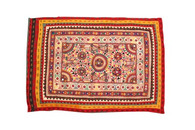 Lot 26 - A COLLECTION OF BALOCH BHUJKI (DOWRY BAGS) AND OTHER TEXTILES