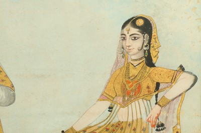 Lot 119 - A PORTRAIT OF THE NAWAB OF AWADH, SAFDAR JANG (1708 - 1754), AND HIS SPOUSE, AMAT JAHAN BEGUM