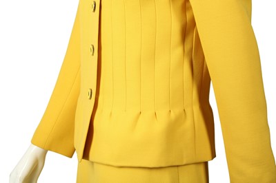 Lot 152 - Pierre Cardin Sunflower Seam Detail Skirt Suit