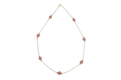 Lot 73 - A ruby necklace