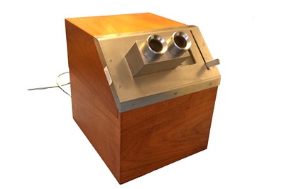 Lot 231 - Rare, Lighted Table Top Stereo Viewer by Hugo DeWijs.