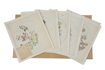 Lot 217 - A COLLECTION OF PRINTED LEAVES FROM ‘TEN BAMBOO STUDIO COLLECTION OF CALLIGRAPHY AND PAINTING’.