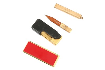 Lot 192 - A 14CT GOLD PENCIL HOLDER