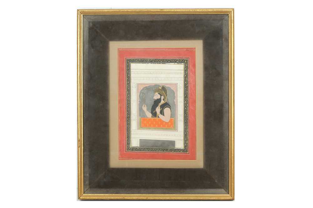 Lot 340 - A PROFILE PORTRAIT OF A SIKH WARRIOR