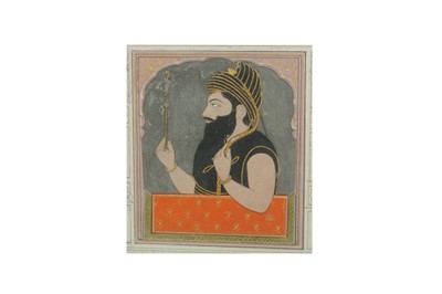 Lot 340 - A PROFILE PORTRAIT OF A SIKH WARRIOR