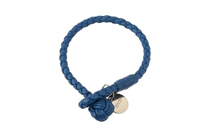 Lot 109 - Bottega Veneta Blue Intrecciato Bracelet