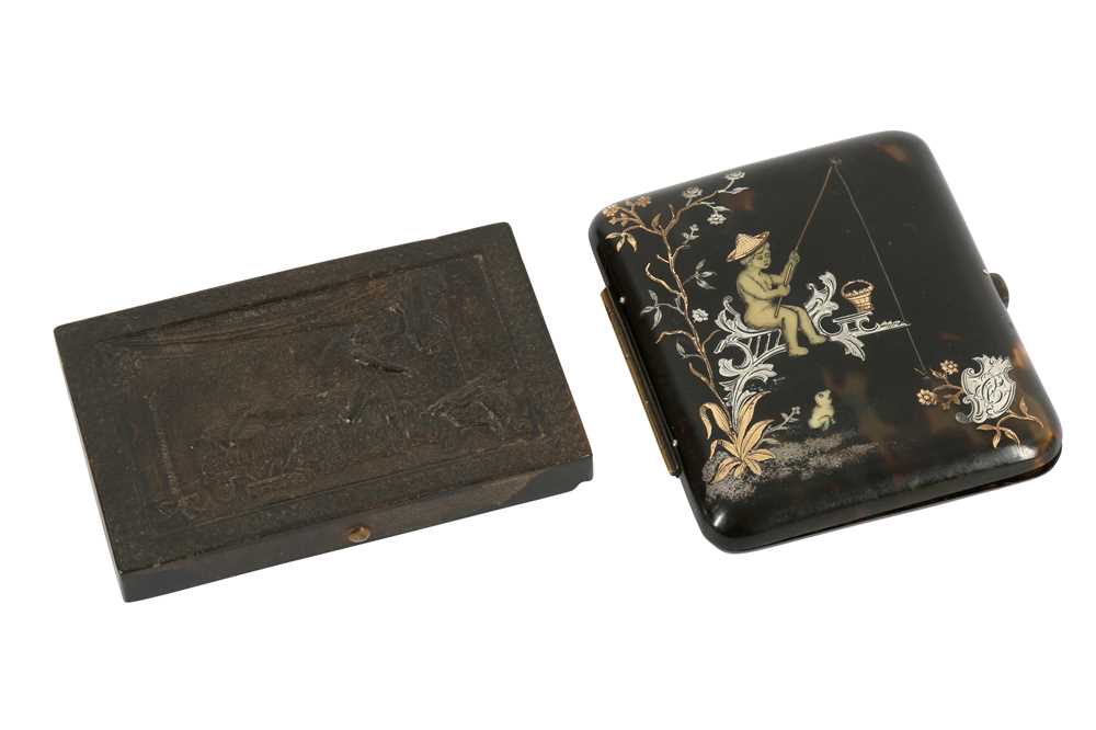 Lot 205 - A TORTOISE SHELL CIGARETTE BOX, LATE 19TH/EARLY 20TH CENTURY