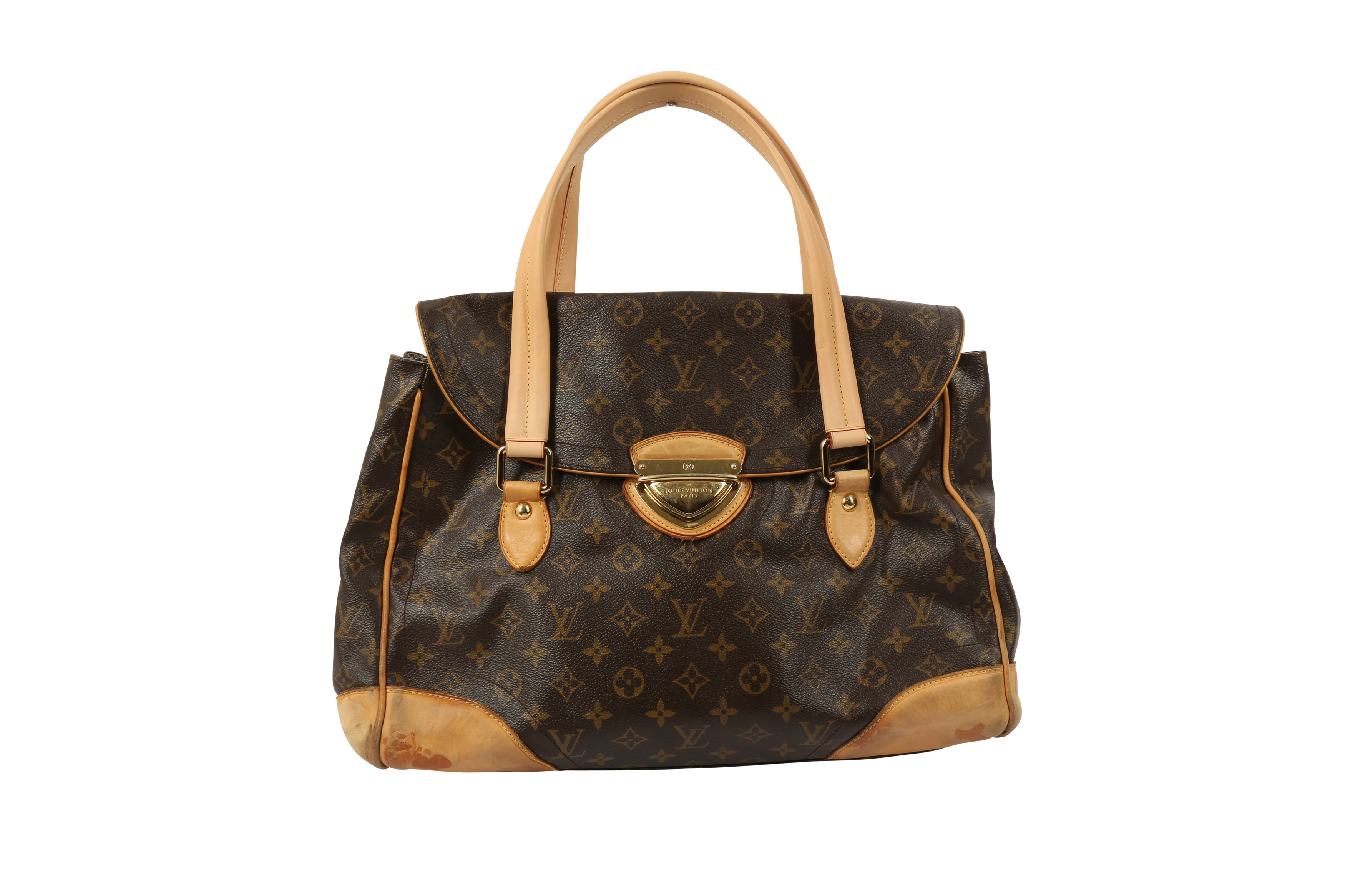 Sold at Auction: AUTHENTIC LOUIS VUITTON BEVERLY GM MONOGRAM MULTI COLOR  CANVAS, LEATHER HAND BAG