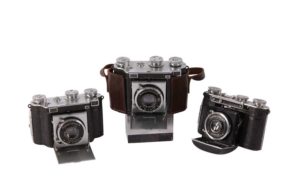 Lot 236 - A Group of Certo Dollina Folding Rangefinder Cameras
