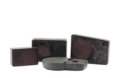 Lot 550 - FOUR CHINESE INK STONES.