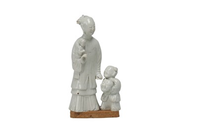 Lot 783 - A CHINESE PORCELAIN FIGURE GROUP.