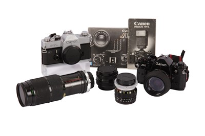 Lot 88 - A Canon A-1 Outfit