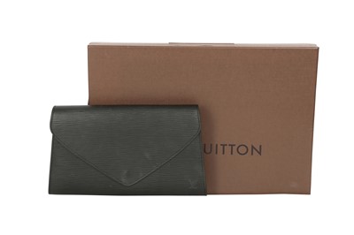 Lot 401 - Louis Vuitton Black Epi Arts-Deco Clutch