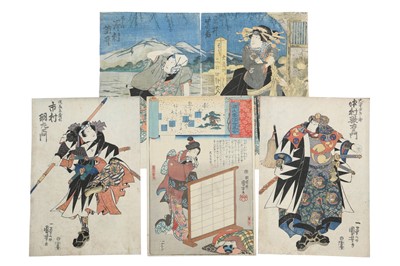Lot 400 - WOODBLOCK PRINTS BY KUNIYOSHI (1798 - 1861).