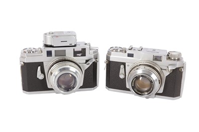 Lot 37 - A Pair of Konica III & IIIA Rangefinder Cameras