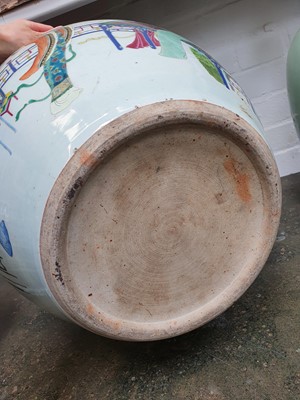Lot 115 - A LARGE CHINESE FAMILLE ROSE 'LADIES' FISHBOWL.