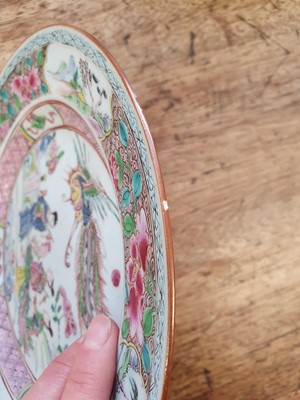 Lot 54 - A CHINESE FAMILLE ROSE 'IMMORTALS' DISH.