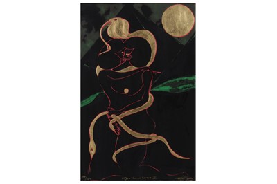 Lot 1131 - CHRIS OFILI (BRITISH, B. 1968) Afro Lunar Lovers II