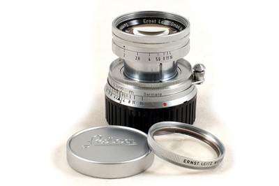 Lot 272 - Collapsible Chrome Leitz 5cm f2 Summicron M Lens.