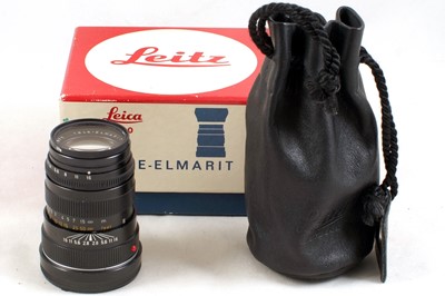 Lot 273 - Black Leitz Tele-Elmarit M 90mm f2.8 Lens.