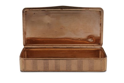 Lot 28 - An early 19th century Swiss rolled gold on copper snuff box, probably Geneva circa 1810