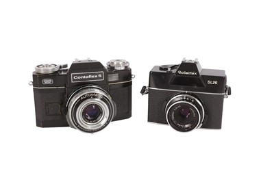 Lot 32 - A Pair of Black SLR Cameras