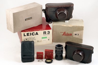 Lot 58 - Empty Leica & Contax Boxes & Leitz Cases etc.