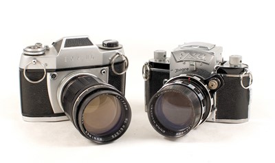 Lot 286 - Group of Seven Ihagee EXA Cameras & Lenses.