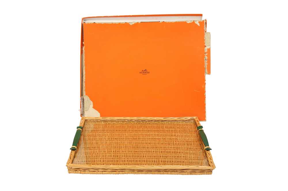 Lot 499 Hermes Oseraie Large Wicker and Glass