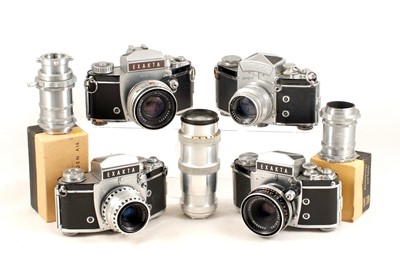 Lot 63 - Group of Exakta Varex Cameras & Accessories.