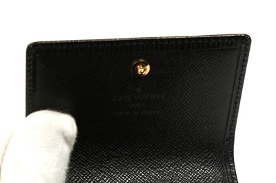 Lot 446 - Louis Vuitton Black Epi Cheque Book Holder
