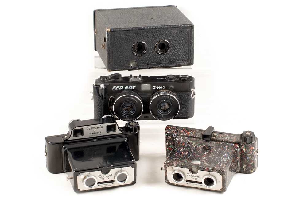 Lot 78 - Coronet and Other Stereo Cameras.