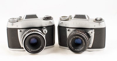 Lot 282 - Group of Eight Ihagee EXA Cameras & Lenses.