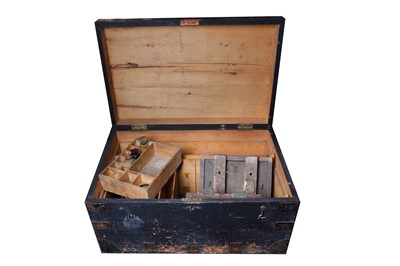 Lot 176 - A 19th Century Travelling Photographers Darkroom Chest