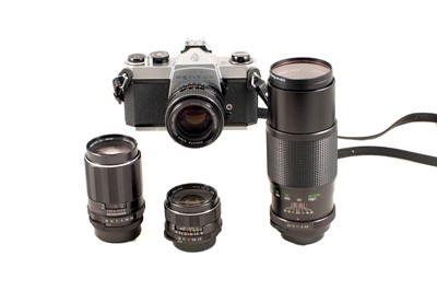 Lot 12 - A 4-Lens Pentax SP500 Outfit inc 50mm f1.4.
