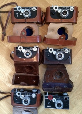 Lot 239 - A Group of Six Argus 'Brick' Cameras.