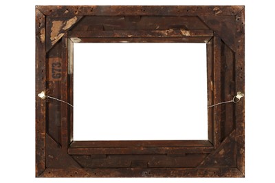 Lot 187 - A LOUIS XV STYLE SWEPT AND GILDED COMPOSITION FRAME
