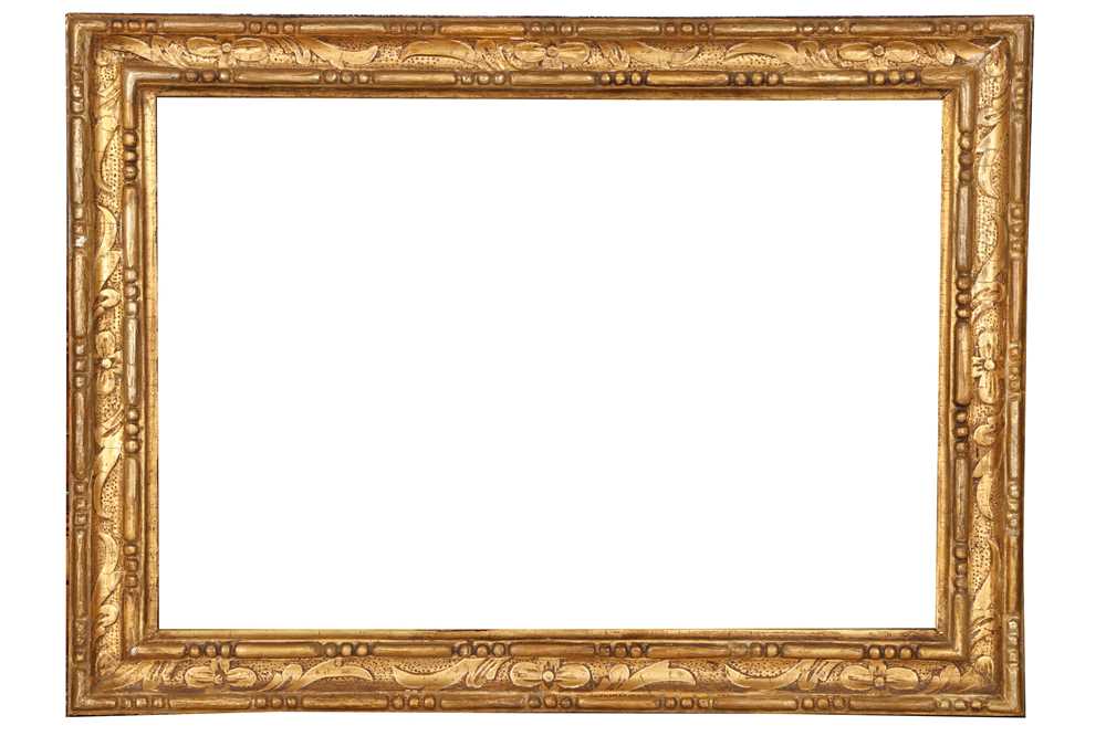 Lot 192 - AN ITALIAN 19TH CENTURY CARVED AND GILDED FRAME