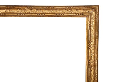 Lot 192 - AN ITALIAN 19TH CENTURY CARVED AND GILDED FRAME