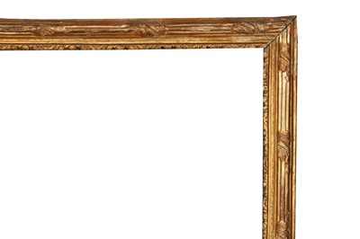 Lot 194 - A LOUIS XV STYLE CARVED AND GILDED PASTEL FRAME