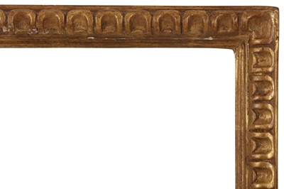 Lot 90 - AN ENGLISH 18TH CENTURY STYLE CARVED AND GILDED FRAME